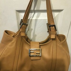 FENDI Baguette Brown Leather Bag